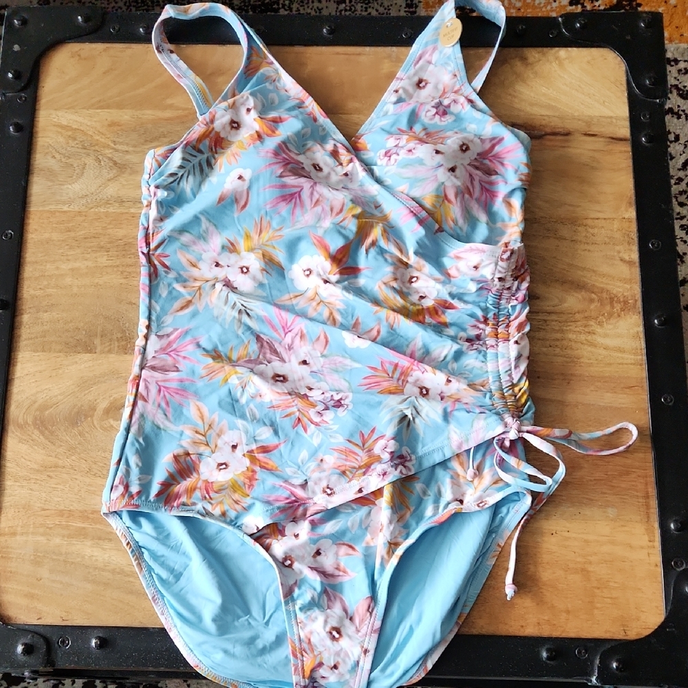 NIPTUK One Piece Floral Swimsuit